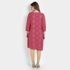 Printed Straight Kurta, Coral, small image number null