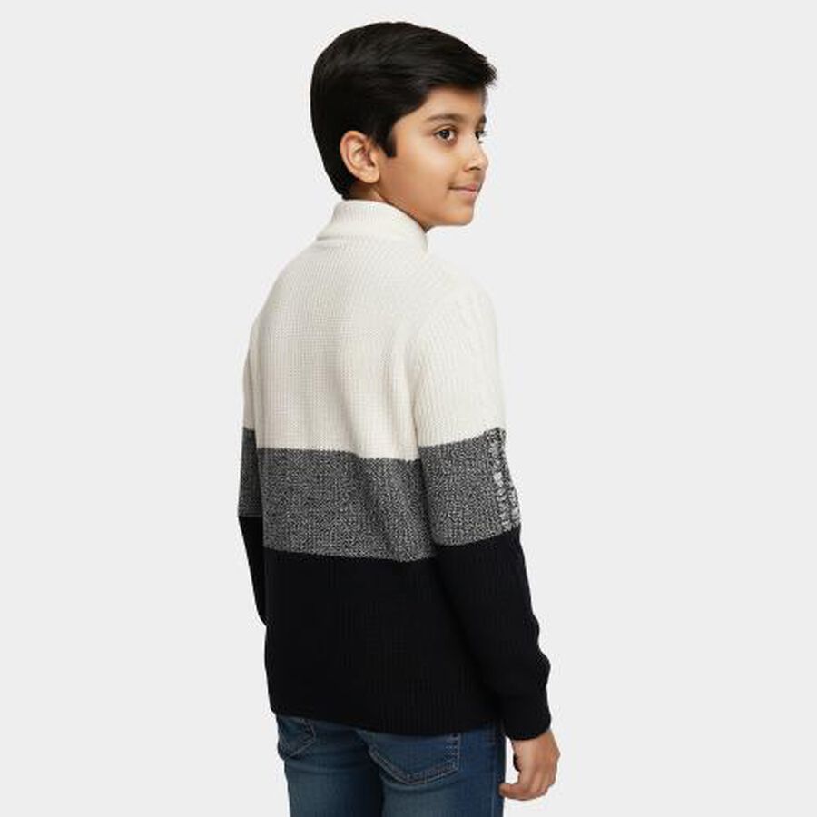 Boys' Pullover, Navy Blue, large image number null