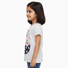Girls' T-Shirt, मिश्रित मध्यम ग्रे, small