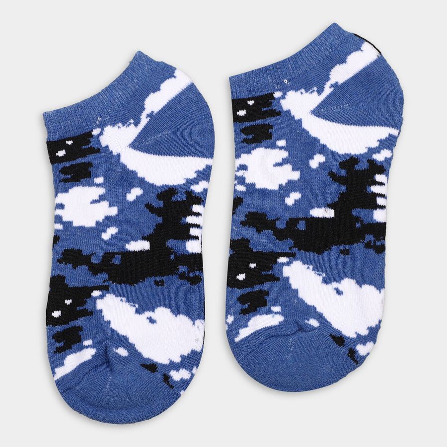 Boys' Socks (Pack of 2), Mid Blue, large image number null