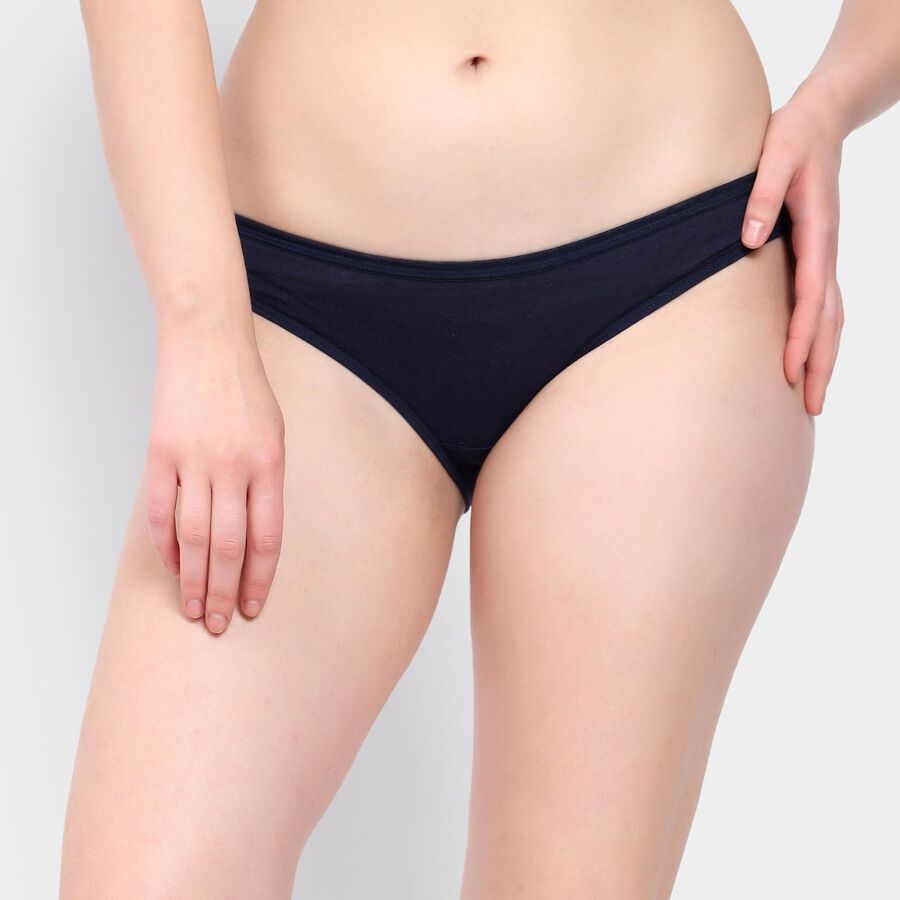 Ladies' 100% Cotton Panty , नेवी ब्लू, large image number null