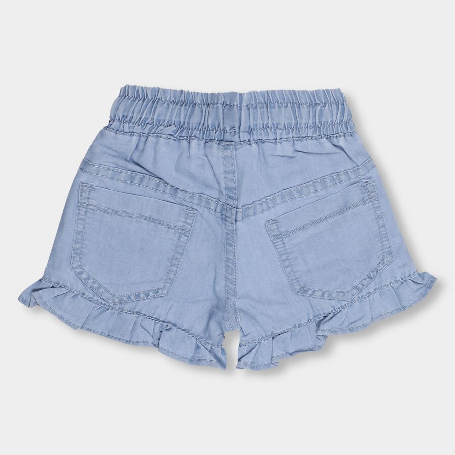 Girls' Shorts, हल्का नीला, large image number null