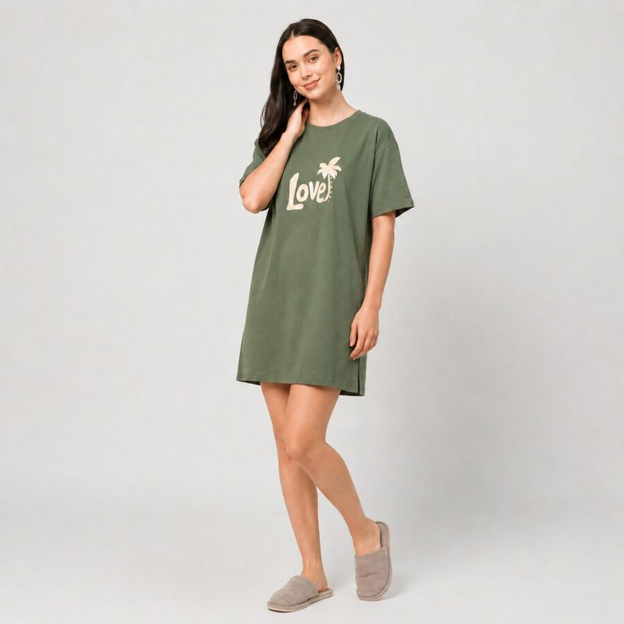 Ladies' Nighty, ओलिव, large