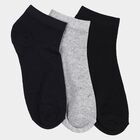 Men's Ankle Length Socks Pack of 3 ( Navy Blue, Charcoal, Black ), नेवी ब्लू, small