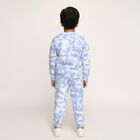 Boys' Light Blue Round Neck Cartoon Printed Baba Suit, हल्का नीला, small image number null