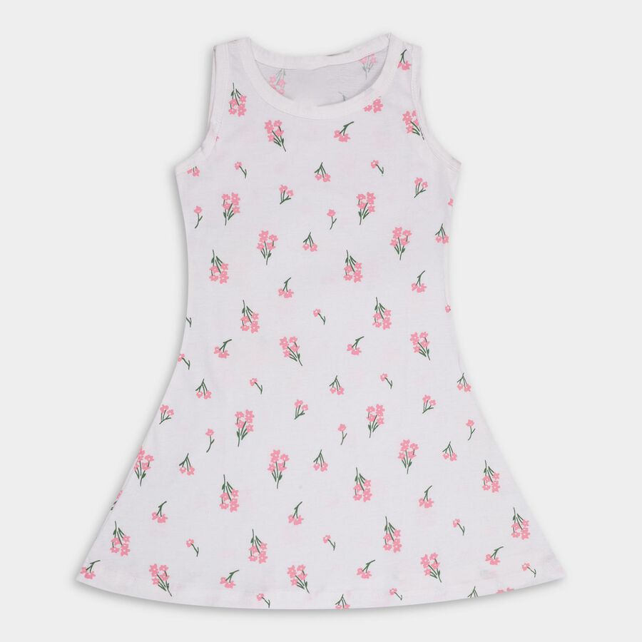 Girls' Frock, ऑफ व्हाइट, large image number null
