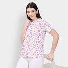 Ladies' Round Neck T-Shirt , सफ़ेद, small