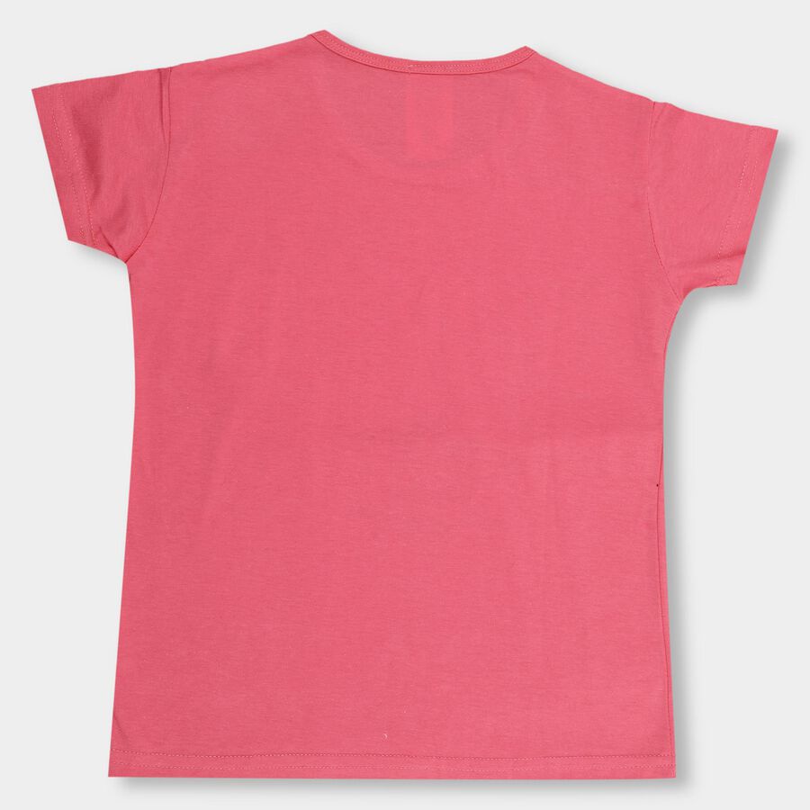 Girls' T-Shirt , गुलाबी, large image number null