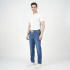 Men's Blue Slim Fit Classic Jeans, Mid Blue, small