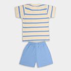 Infant Boys' 100% Cotton Baba Suit, Mid Blue, small image number null