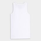 Boys' Cotton Vest, White, small image number null