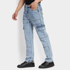 Men's 100% Cotton Jeans, Light Blue, small image number null