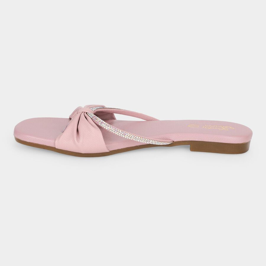 Women's Lilac Bow Strappy Sandals, Lilac, large