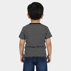 Boys Navy Blue Round Neck Casual Boys T-Shirt, Navy Blue, small