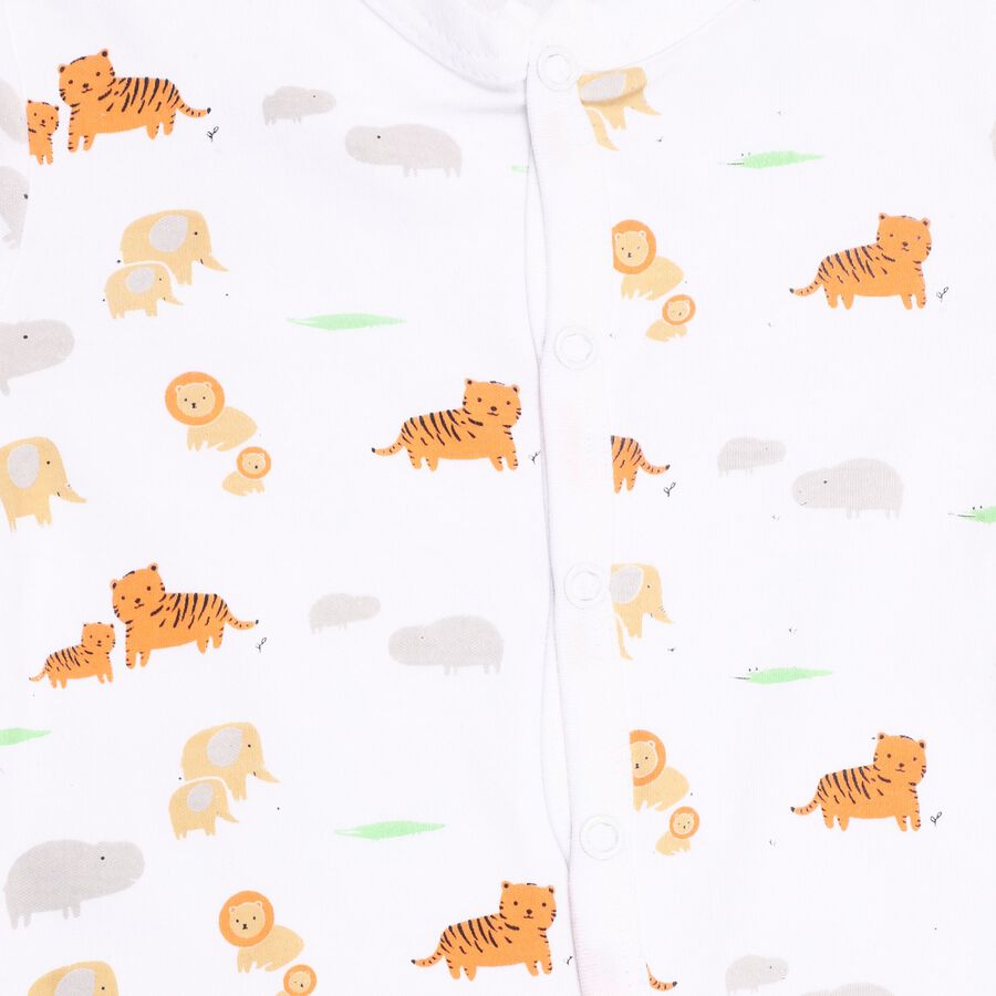 Infant's 100% Cotton Bodysuit, सफ़ेद, large image number null