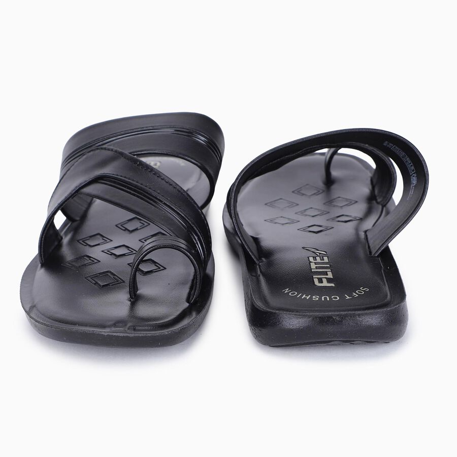 Men's Sandal, काला, large