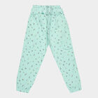 Girls All Over Print Trousers, Light Green, small image number null