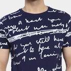 Round Neck T-Shirt, Navy Blue, small image number null
