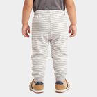 Infants Charcoal Striped Jogger Fit Pyjama, चारकोल, small