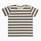 Boys Black and White Crew Neck Casual Half Sleeve T-Shirt, Black, small