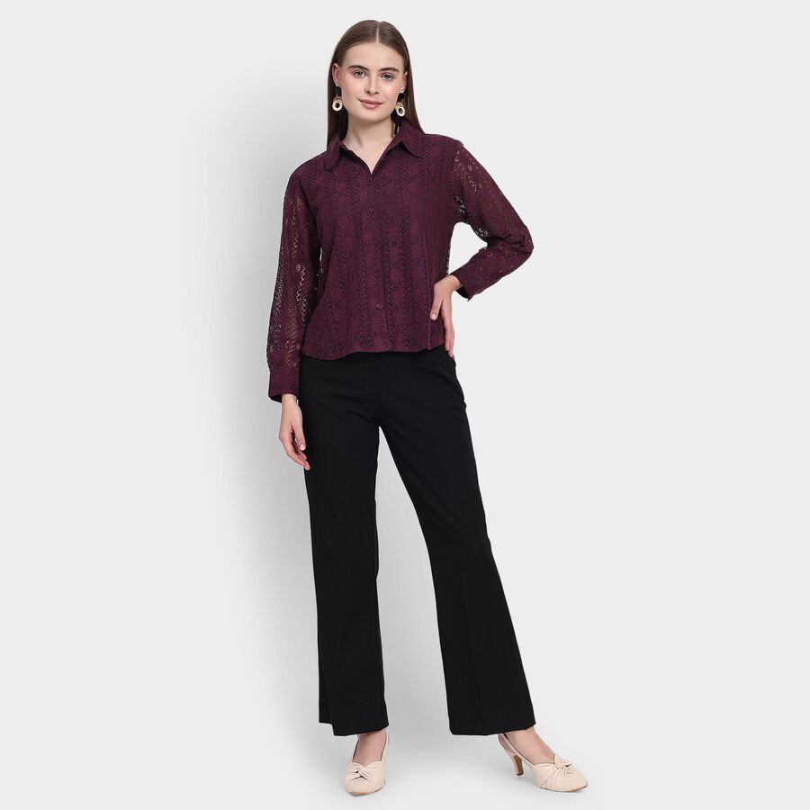 Ladies' Shirt, वाइन, large image number null
