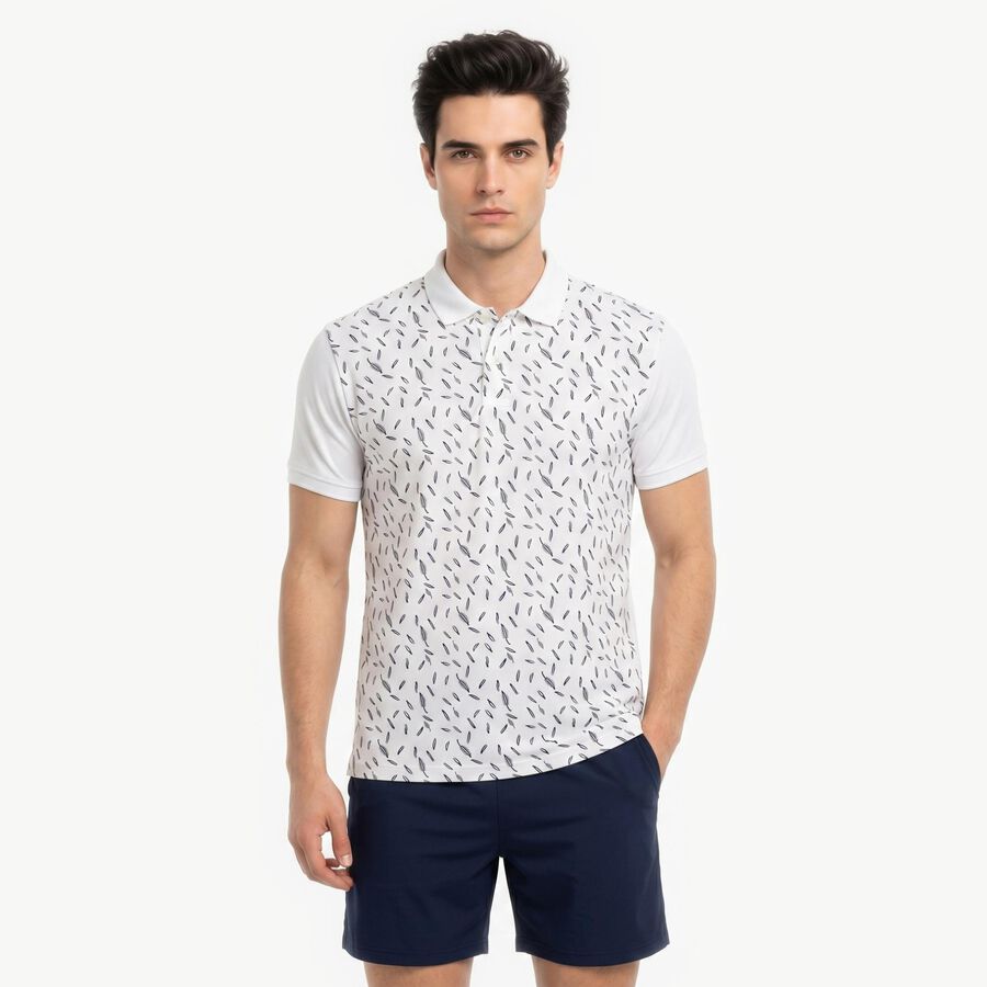 Men's White Round Neck Regular Drifit T-Shirt, सफ़ेद, large