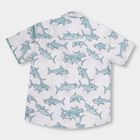 Kids' Bright White Cotton Classic Collar Casual Shirt, Off White, small image number null