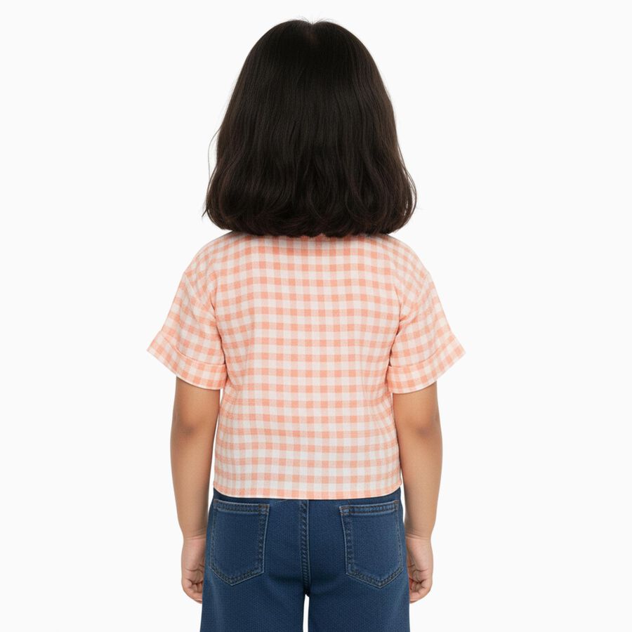 Girls' T-Shirt, पीच, large