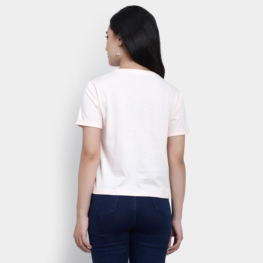 Round Neck T-Shirt, Light Pink, large image number null