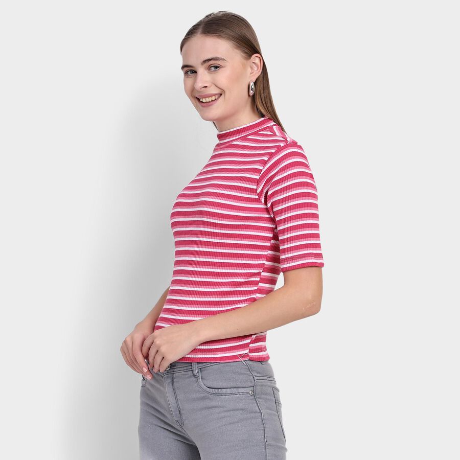 Ladies'  Crop  Top, Pink, large image number null