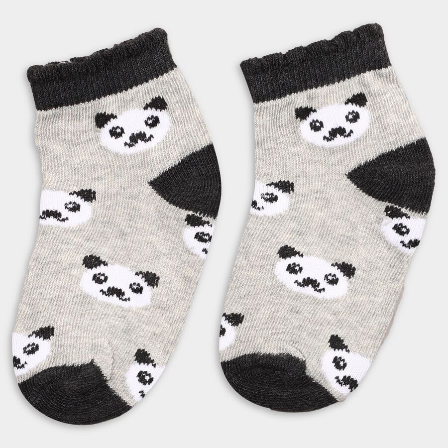 Girls' Socks (Pack of 2), Light Grey, large image number null