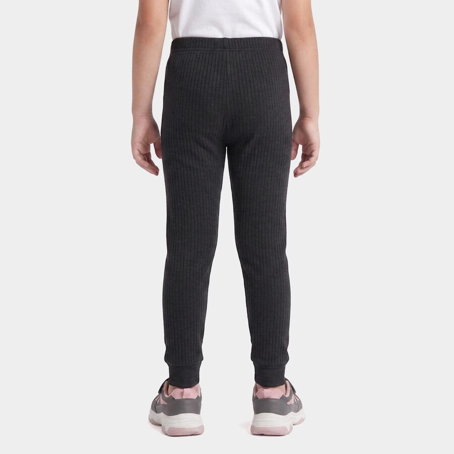 Girls Charcoal Long Johns Thermal, चारकोल, large