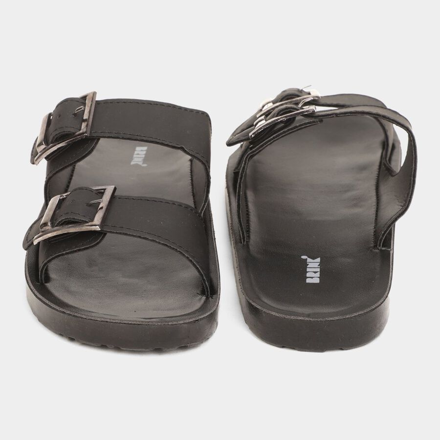 Mens Floater Sandals, काला, large image number null