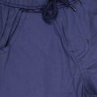 Boys Cotton Joggers, Navy Blue, small image number null