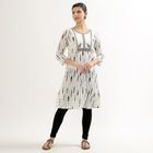 Ladies' 100% Cotton Kurta , Off White, small image number null
