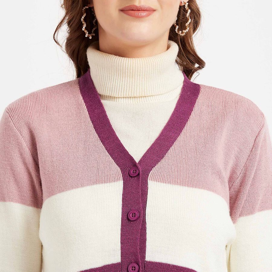 Stripes Cardigan, Lilac, large image number null