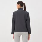 Women's Dark Grey Collar Style Jacket, Dark Grey, small image number null