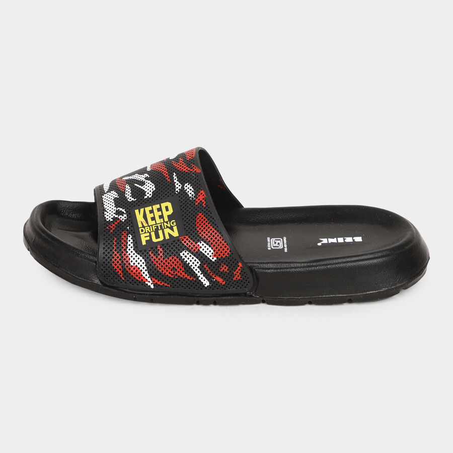 Men's Slippers, Black, large image number null