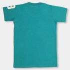 Boys' 100% Cotton Half Sleeves T-Shirt, गहरा हरा, small