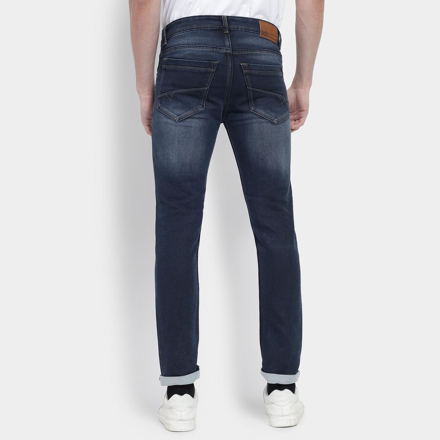 Men's Slim Fit Jeans, गहरा नीला, large image number null