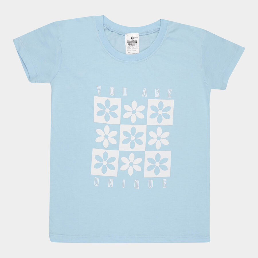 Girls T-Shirt, Light Blue, large image number null