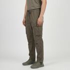 Men's Olive Green Slim Fit Casual Trousers, Olive, small