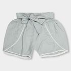 Girls' Shorts , हल्का हरा, small image number null