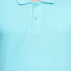 Men's Collared Half Sleeves T-Shirt, Aqua, small image number null