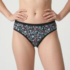 Women's Black Regular Fit Floral Print Panty, Black, small