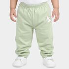 Infants' Mint Green Jogger Fit Bunny Print Cotton Pyjama, हल्का हरा, small