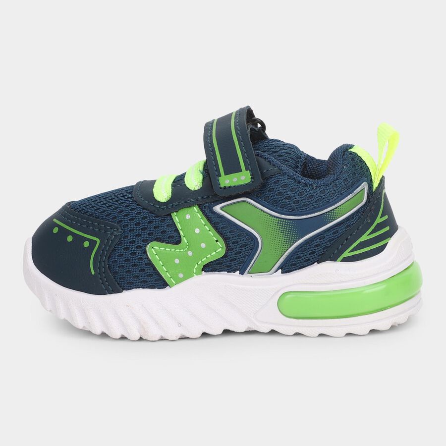 Boys' Lace Up Shoes, Navy Blue, large image number null
