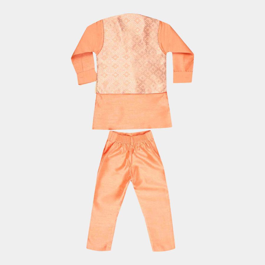 Boys Kurta Pyjama, Orange, large image number null