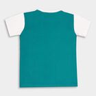Boys' Cotton T-Shirt, Teal Blue, small image number null
