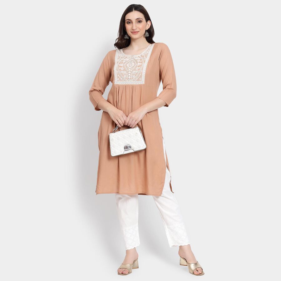 Ladies' Kurta , Khaki, large image number null